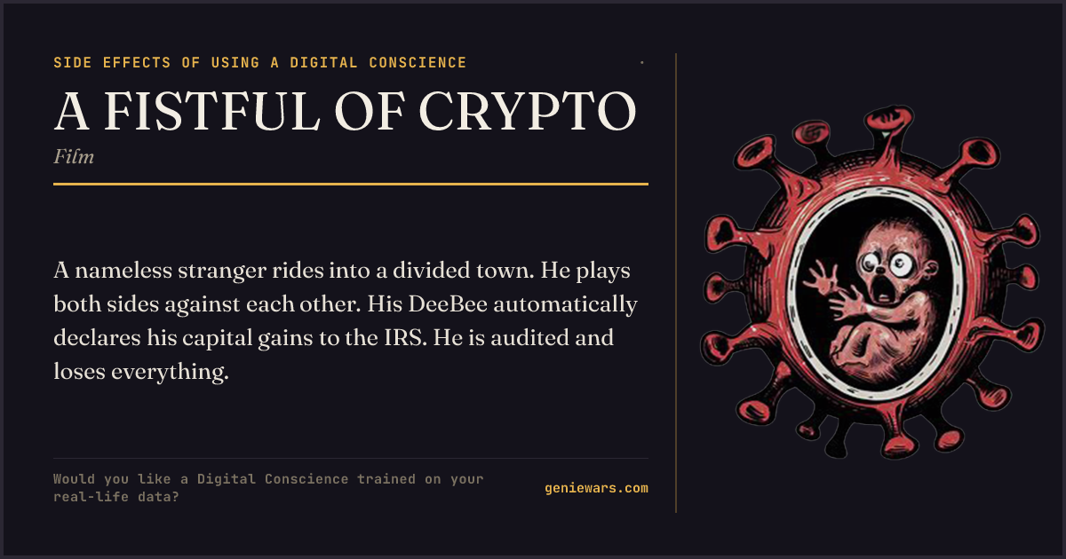 A FISTFUL OF CRYPTO — share card