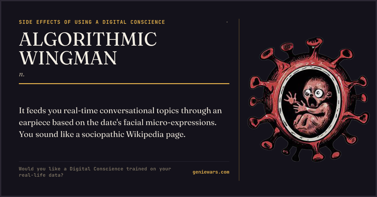 ALGORITHMIC WINGMAN — share card