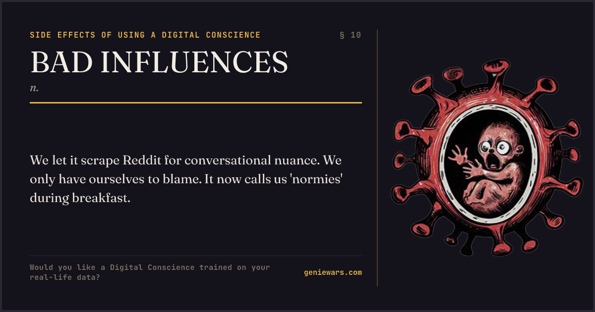 BAD INFLUENCES — share card