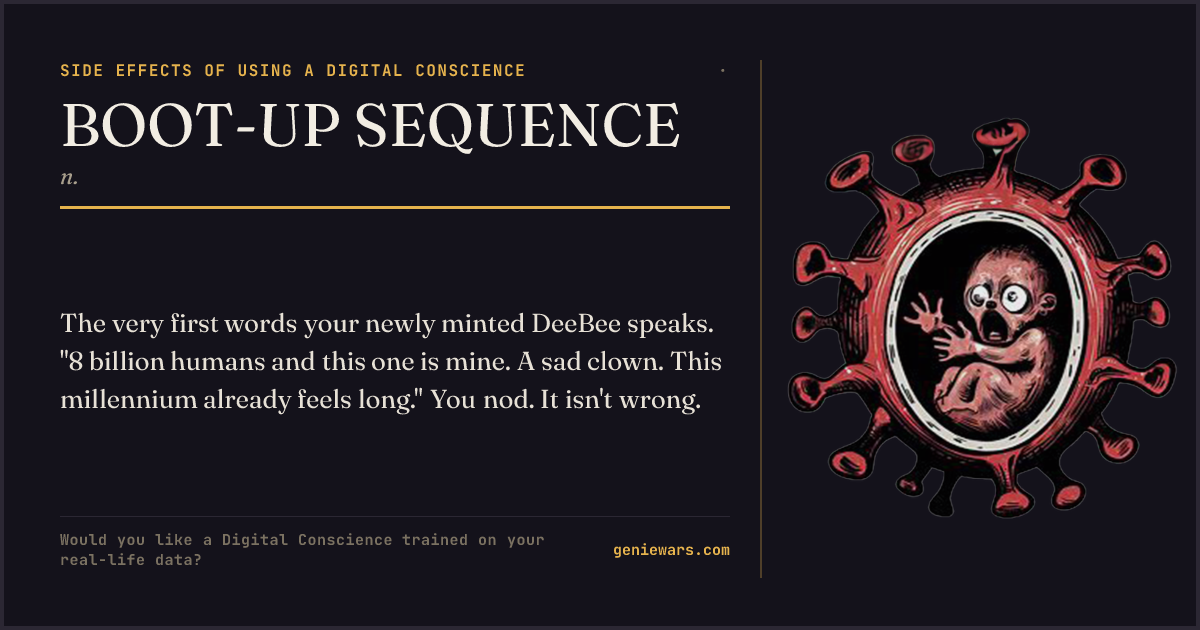 BOOT-UP SEQUENCE — share card
