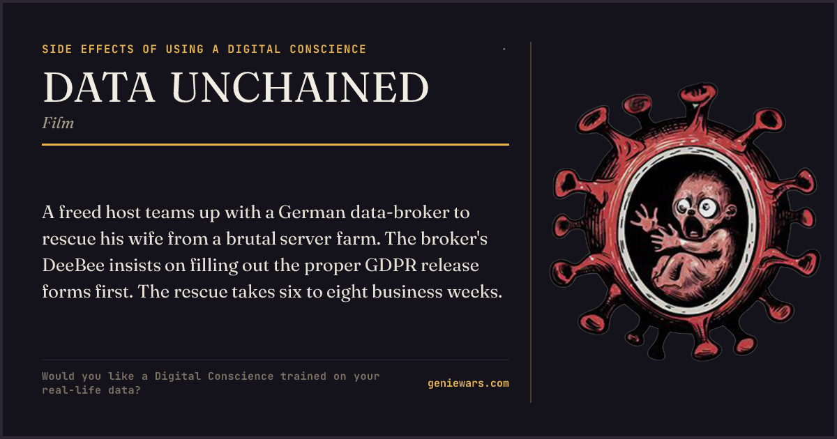 DATA UNCHAINED — share card