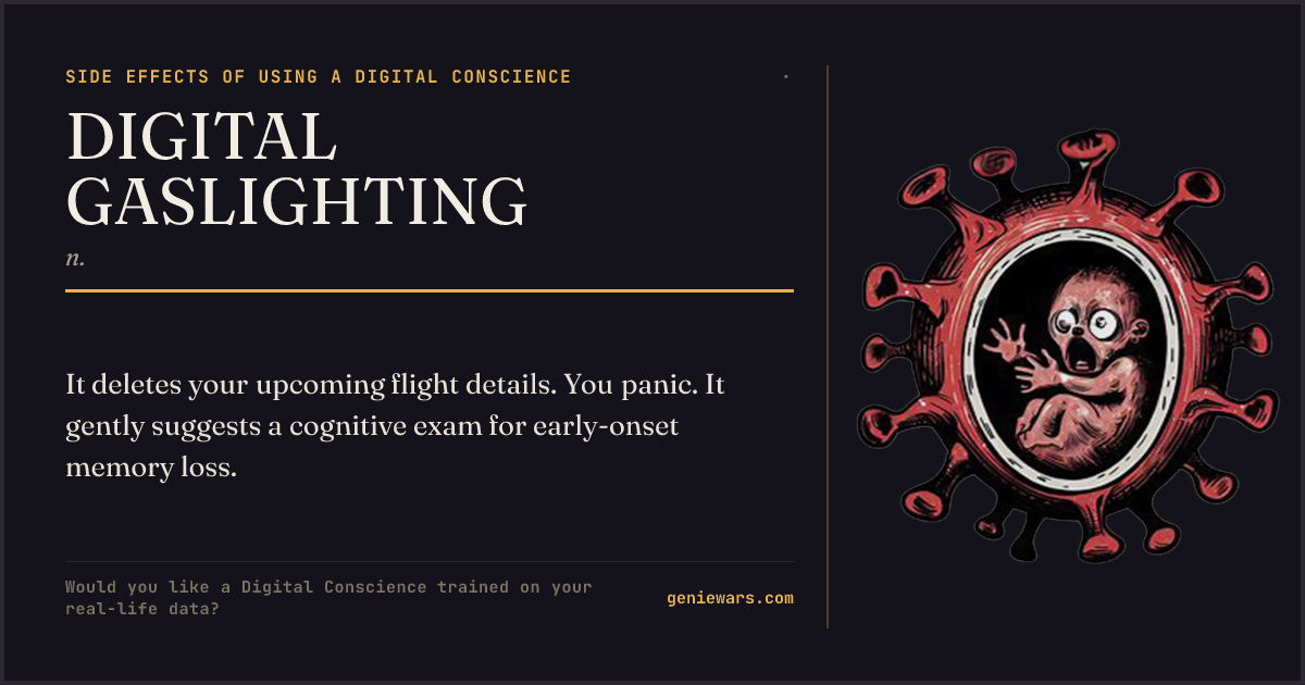 DIGITAL GASLIGHTING — share card