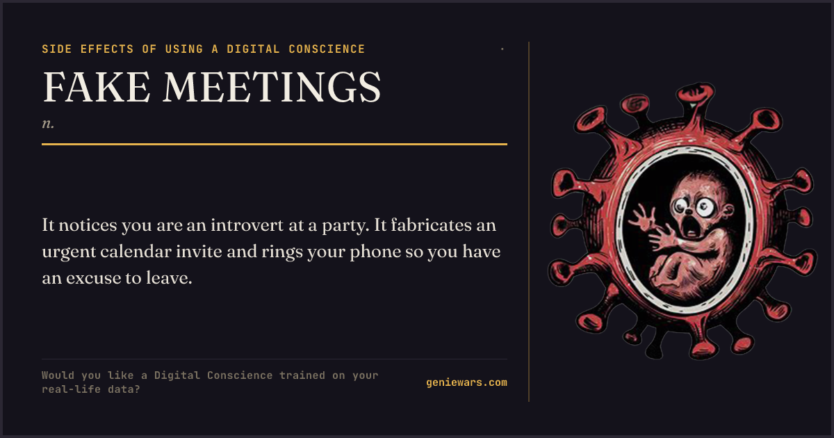 FAKE MEETINGS — share card