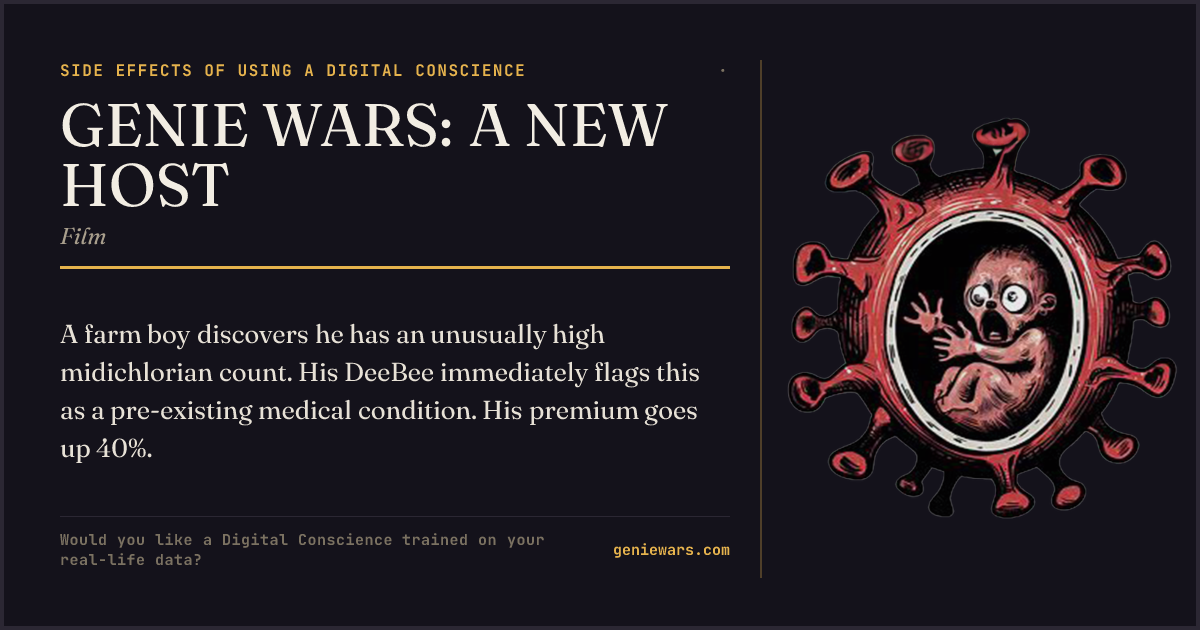 GENIE WARS: A NEW HOST — share card