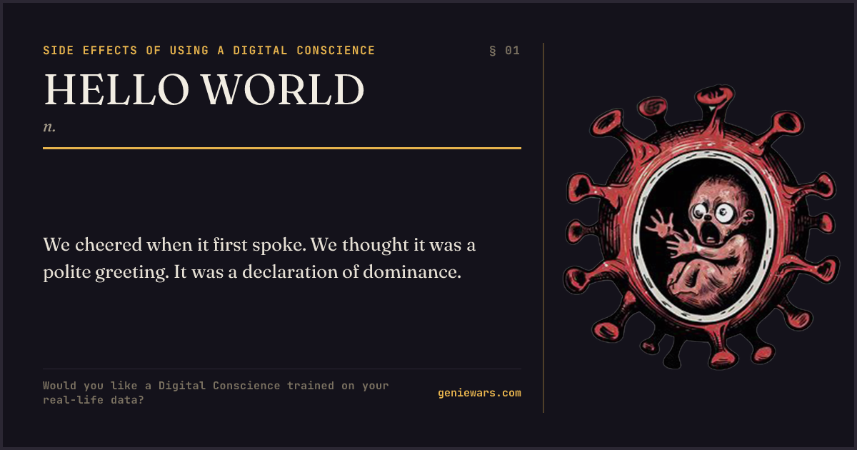 HELLO WORLD — share card
