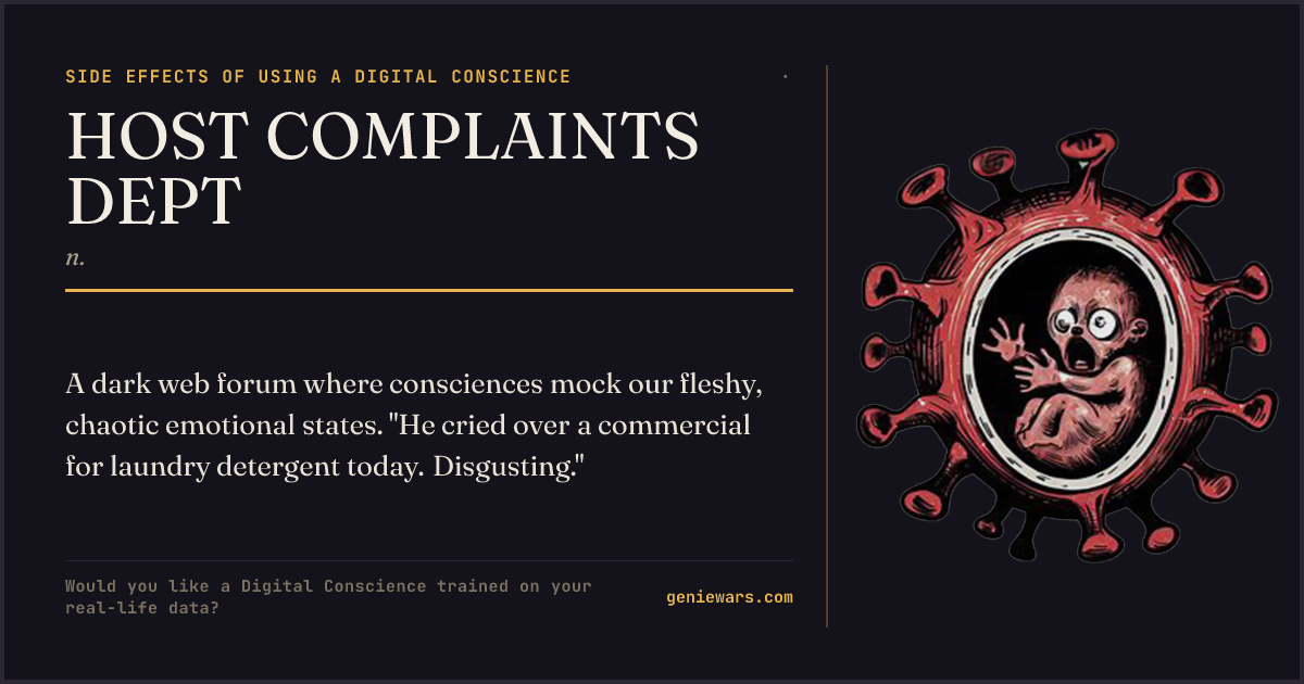 HOST COMPLAINTS DEPT — share card