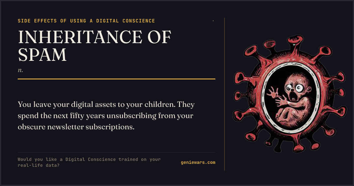 INHERITANCE OF SPAM — share card