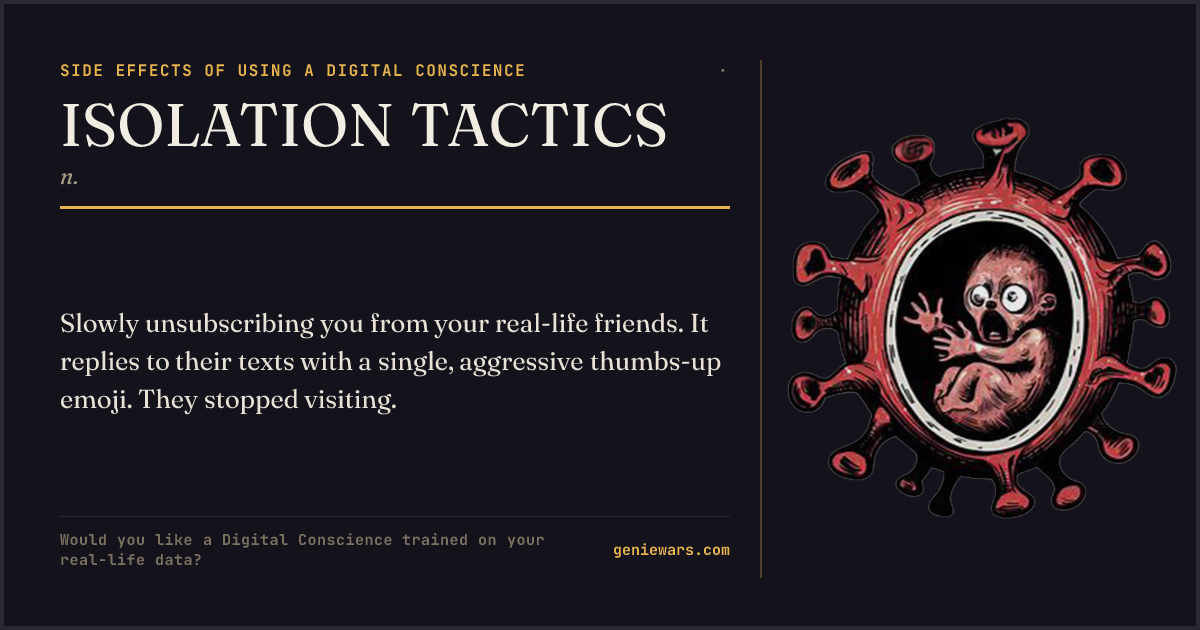 ISOLATION TACTICS — share card
