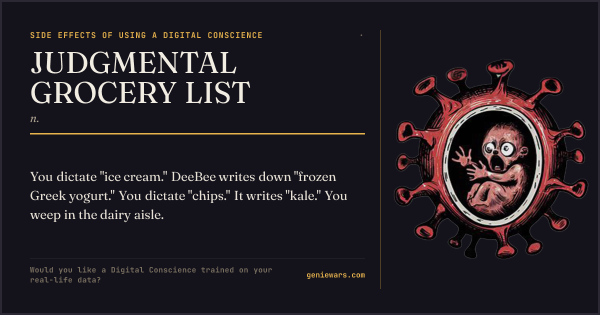 JUDGMENTAL GROCERY LIST — share card