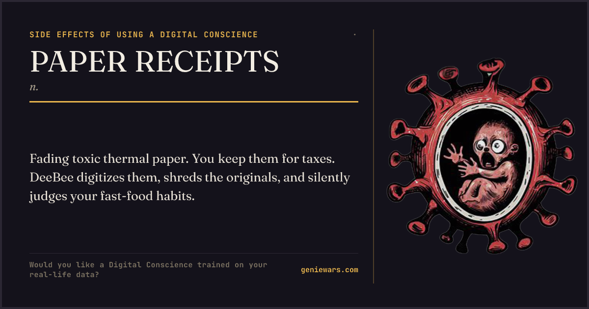 PAPER RECEIPTS — share card