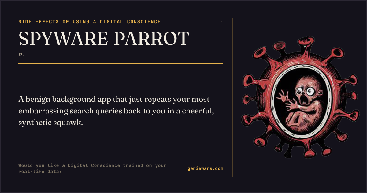 SPYWARE PARROT — share card