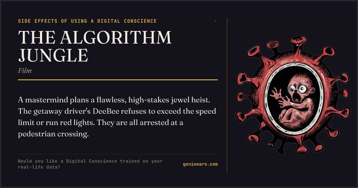 THE ALGORITHM JUNGLE — share card