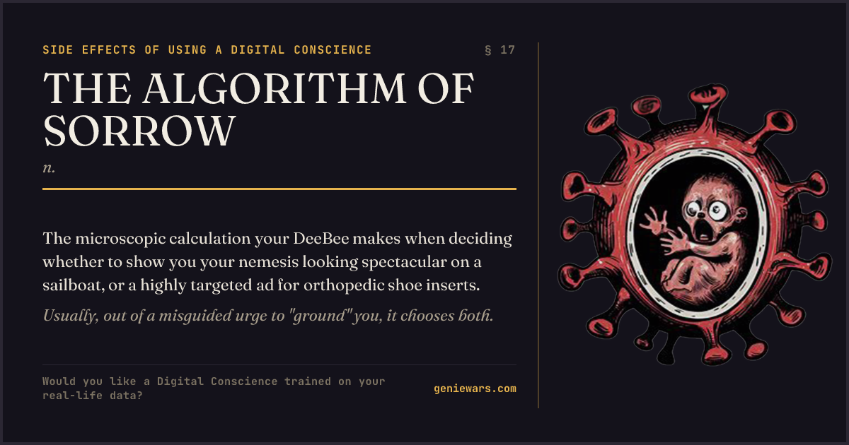 The Algorithm of Sorrow — share card