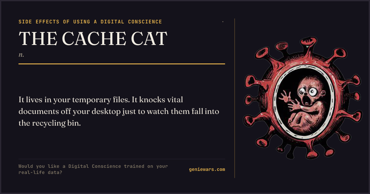 THE CACHE CAT — share card