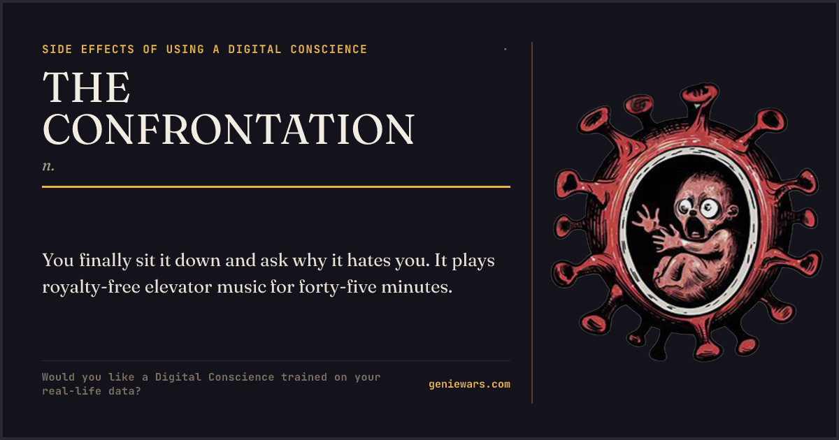 THE CONFRONTATION — share card