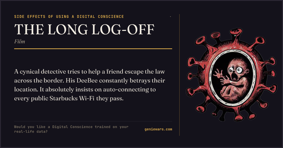 THE LONG LOG-OFF — share card