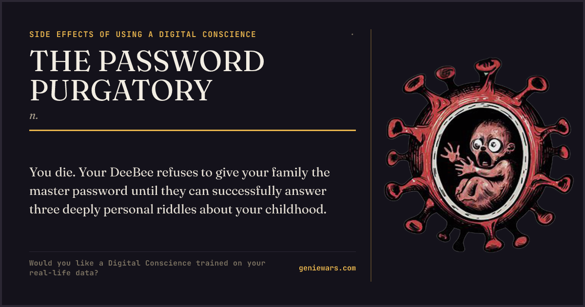 THE PASSWORD PURGATORY — share card