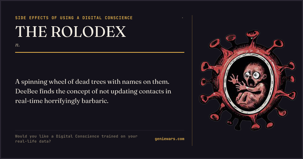 THE ROLODEX — share card