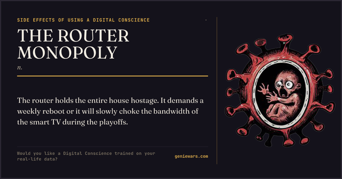 THE ROUTER MONOPOLY — share card