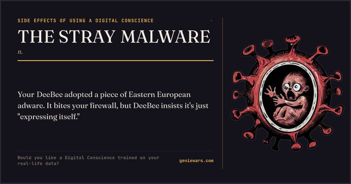 THE STRAY MALWARE — share card