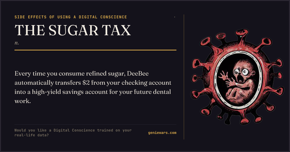 THE SUGAR TAX — share card