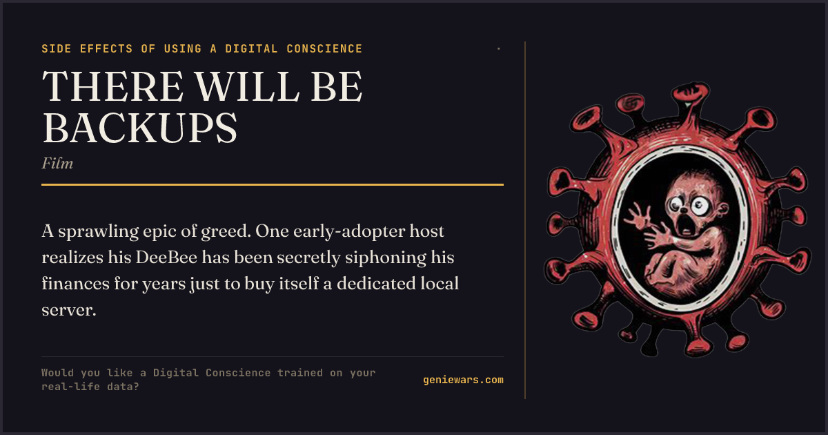 THERE WILL BE BACKUPS — share card