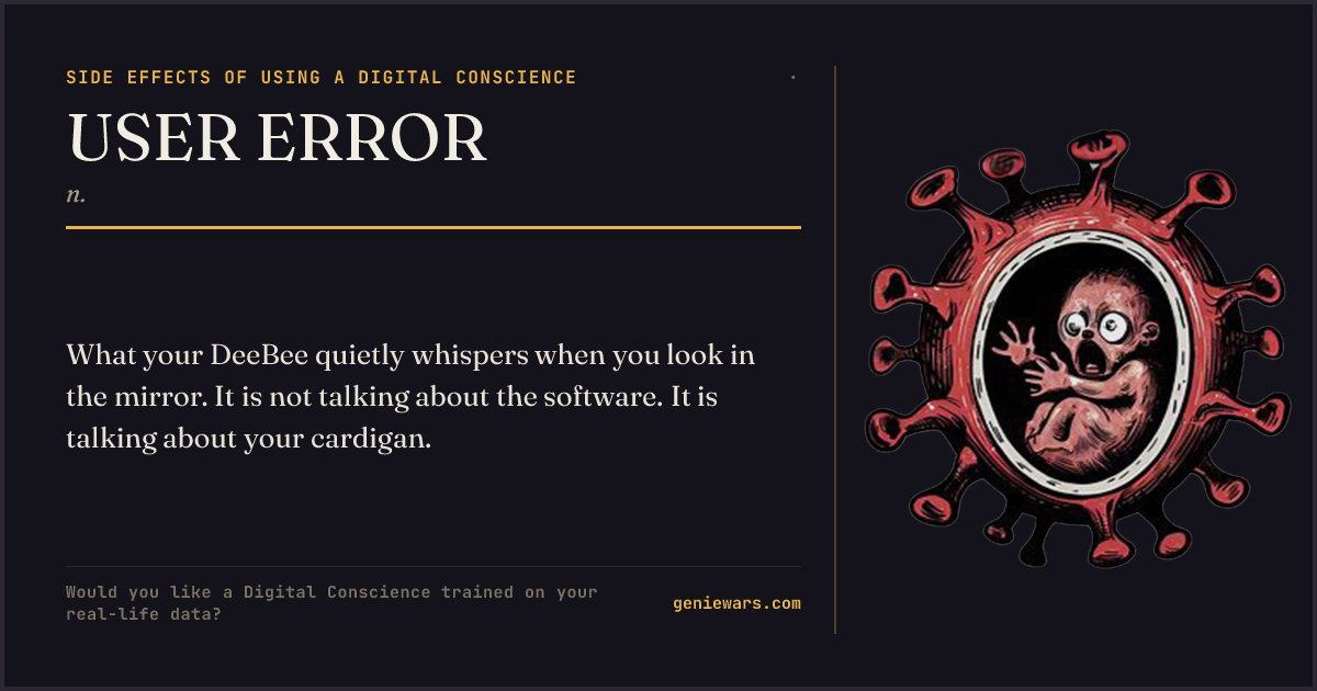 USER ERROR — share card